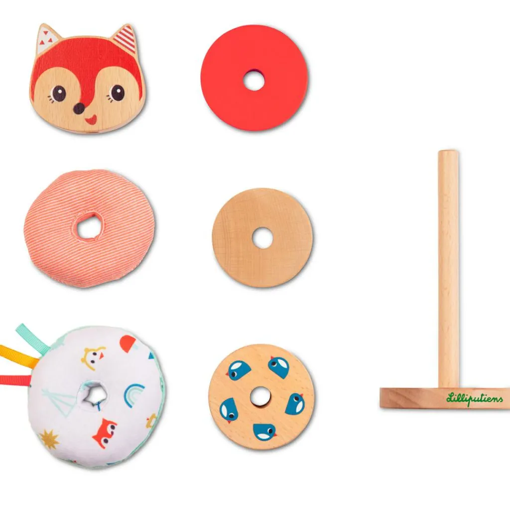 Outlet Pyramide en bois Alice la renarde Jouet À Empiler