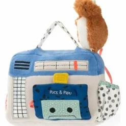 New Radio cassette musical Puce et Pilou (22 cm) Peluche D'Activités