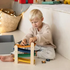 Online Rampe de course en bois avec 4 voitures Petites Voitures, Véhicules Et Circuits