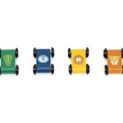 Online Rampe de course en bois avec 4 voitures Petites Voitures, Véhicules Et Circuits