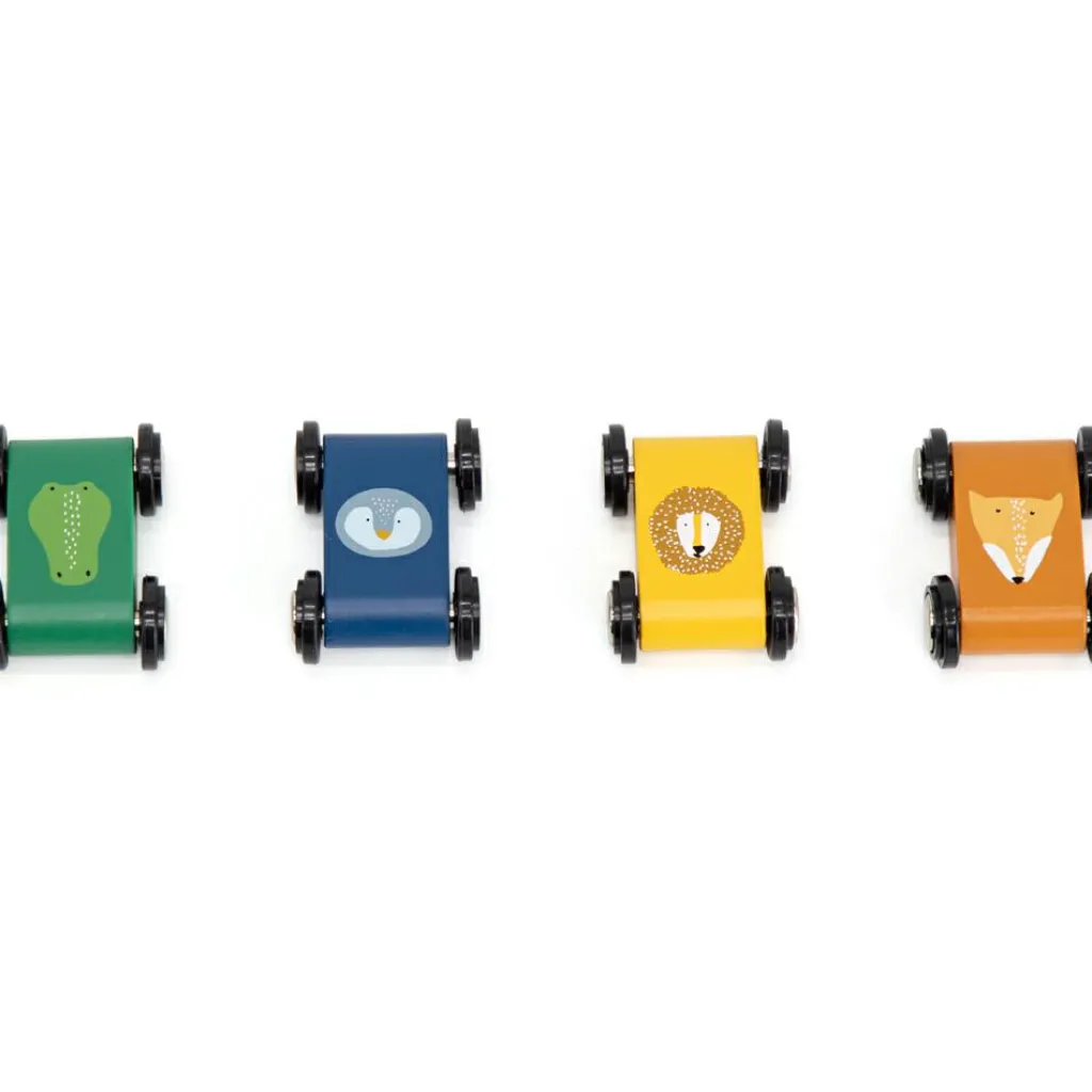 Online Rampe de course en bois avec 4 voitures Petites Voitures, Véhicules Et Circuits