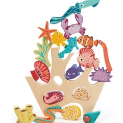 Récif de corail en bois à empiler Jouet À Empiler