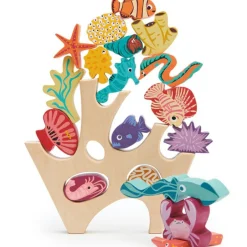 Récif de corail en bois à empiler Jouet À Empiler