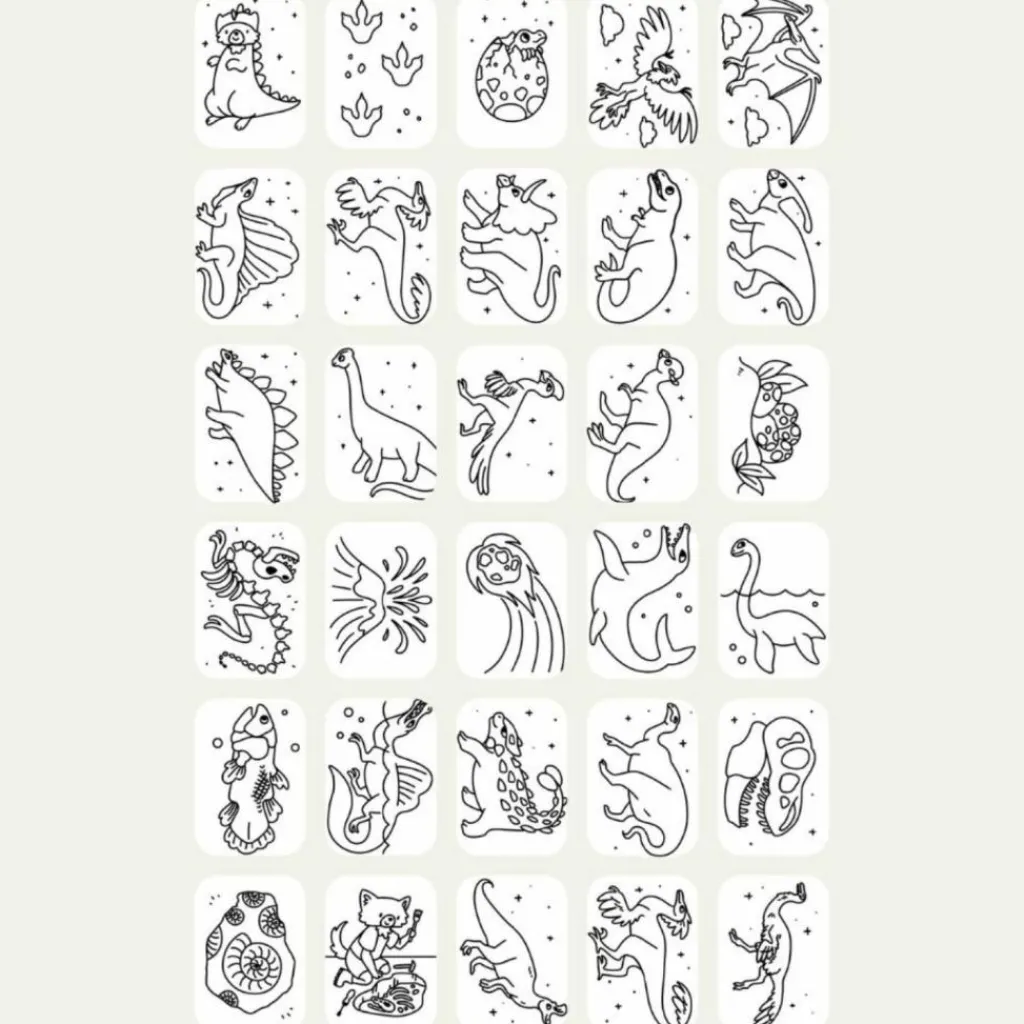 New Recharge KIDYDRAW-MINI Thème : Galaxy et Dinosaures Dessin Et Peinture