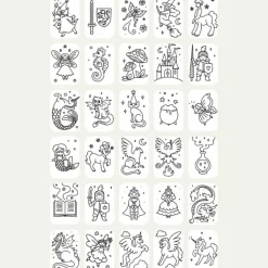 Online Recharge KIDYDRAW-MINI Thème : Once Upon a Time et Animaux Dessin Et Peinture