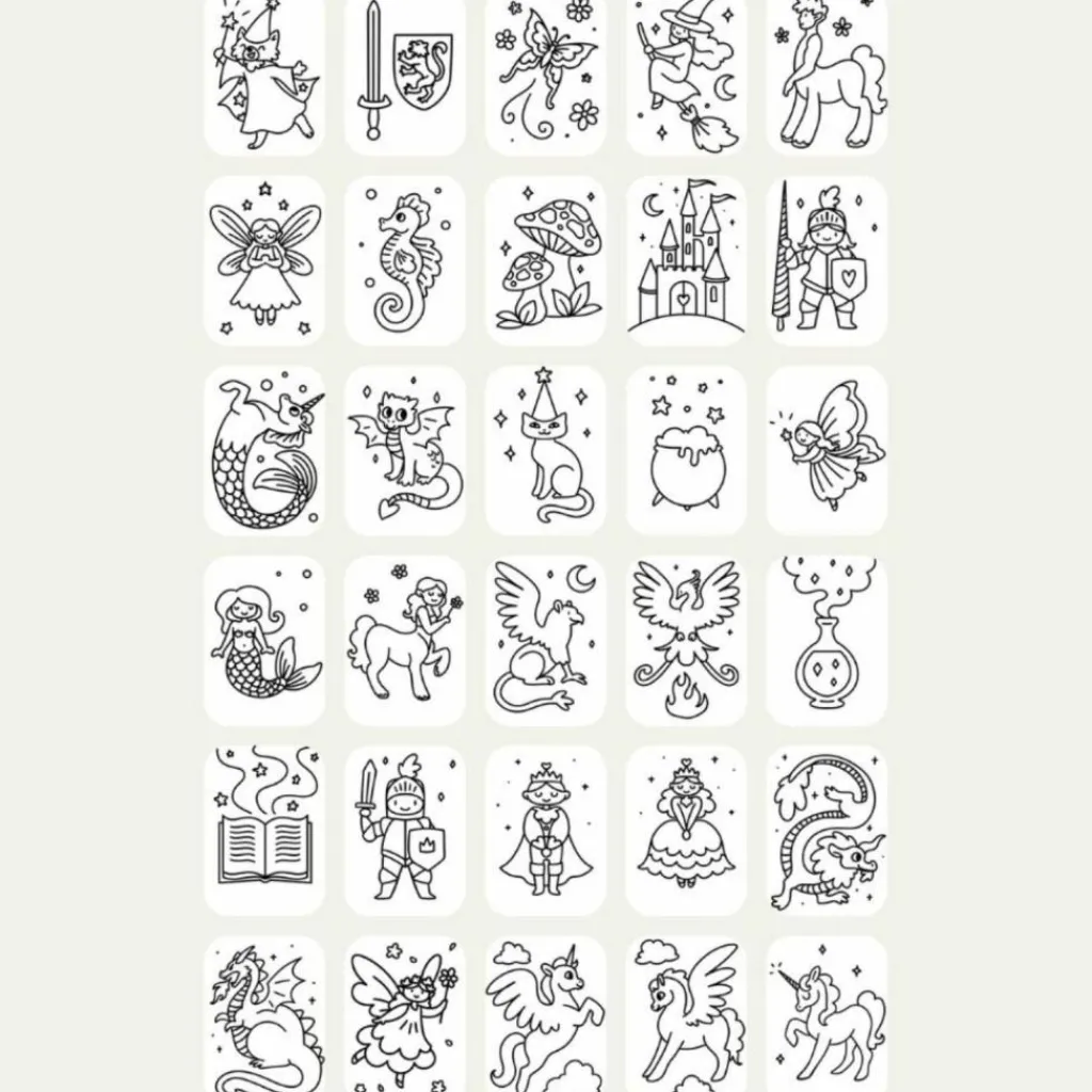 Online Recharge KIDYDRAW-MINI Thème : Once Upon a Time et Animaux Dessin Et Peinture