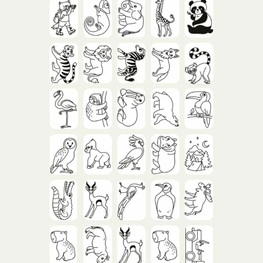 Online Recharge KIDYDRAW-MINI Thème : Once Upon a Time et Animaux Dessin Et Peinture