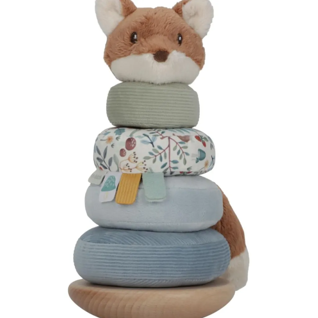 Renard à empiler doudou et bois FSC Forest Friends Jouet À Empiler