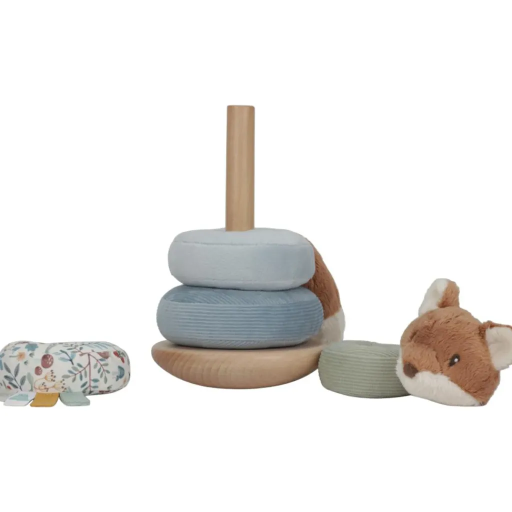 Renard à empiler doudou et bois FSC Forest Friends Jouet À Empiler