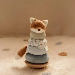 Renard à empiler doudou et bois FSC Forest Friends Jouet À Empiler