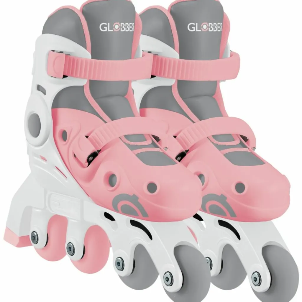 Best Rollers Learning Skate évolutif 2 en 1 Pastel Rose (pointure 30-33) Skateboard Et Rollers