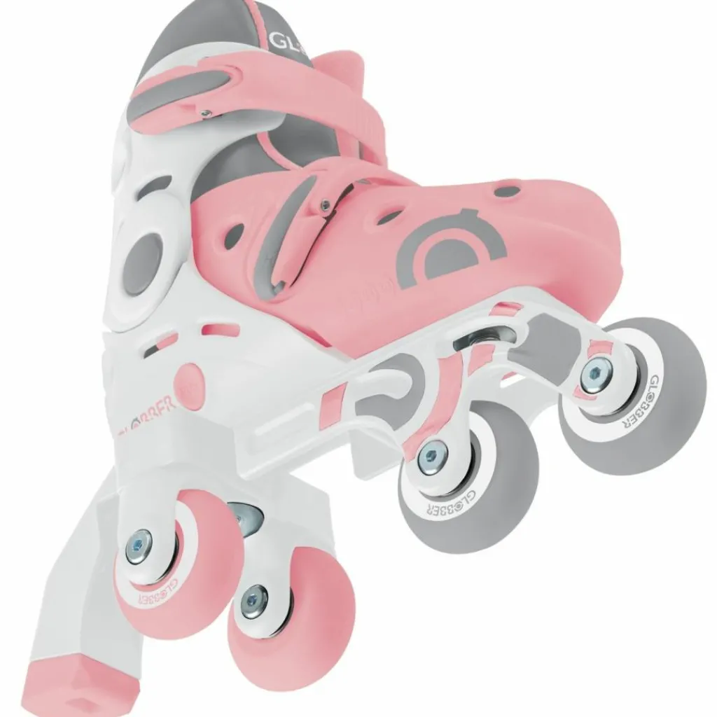 Best Rollers Learning Skate évolutif 2 en 1 Pastel Rose (pointure 30-33) Skateboard Et Rollers