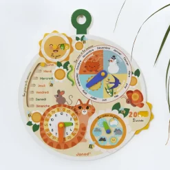 Roue du temps en bois Apprentissage Du Temps Et Quotidien