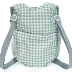 Online Sac à dos porte bébé pour poupée Tom Vichy vert Accessoires Poupée