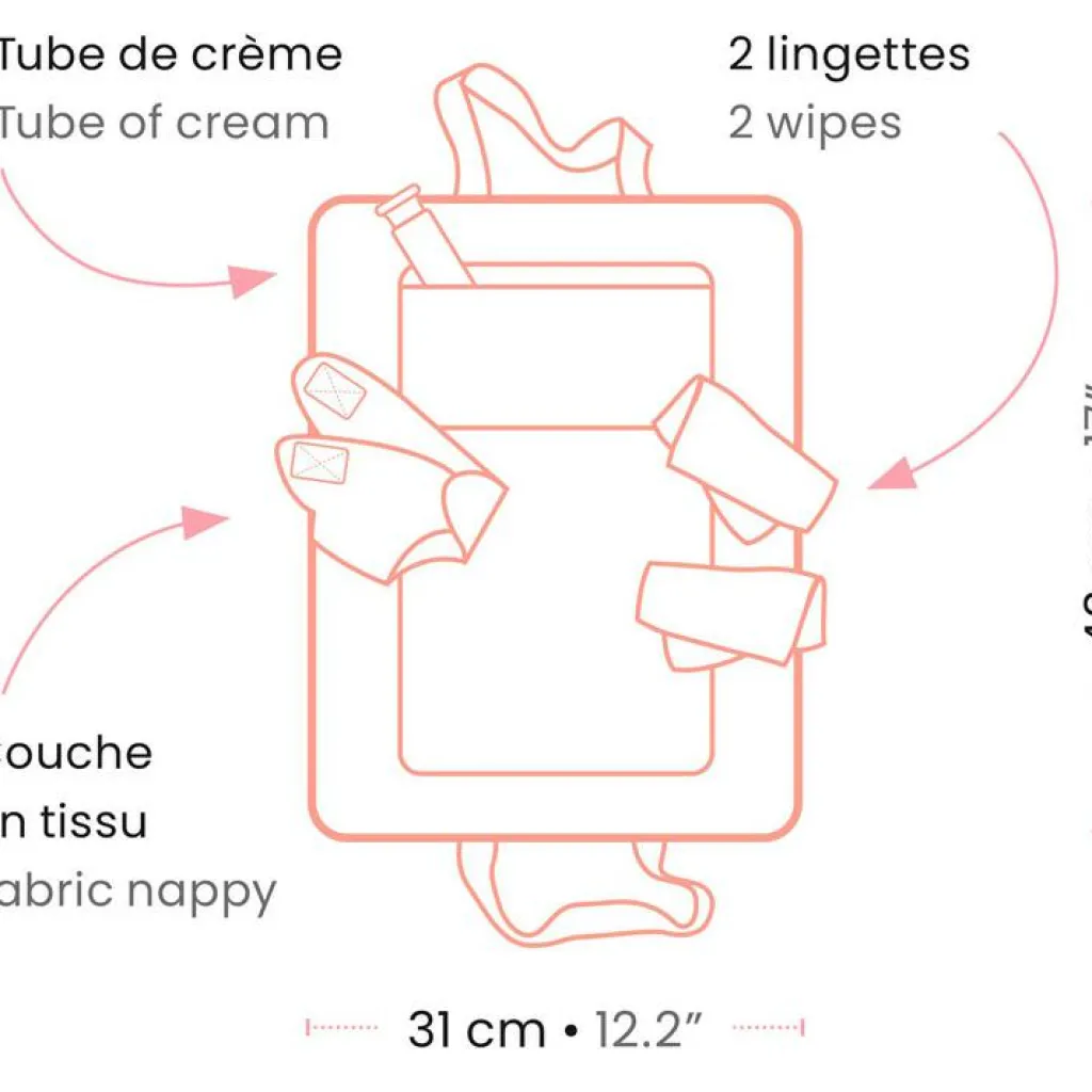 Hot Sac à langer pour poupon Pink Peak Accessoires Poupée