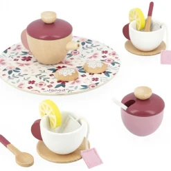 Clearance Service à thé en bois Twist Dînette Et Aliments Factices