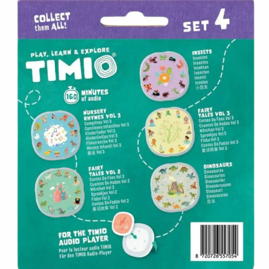 Hot Set 4 de 5 disques pour lecteur éducatif d'audio et de musique Jouet Éducatif Électronique