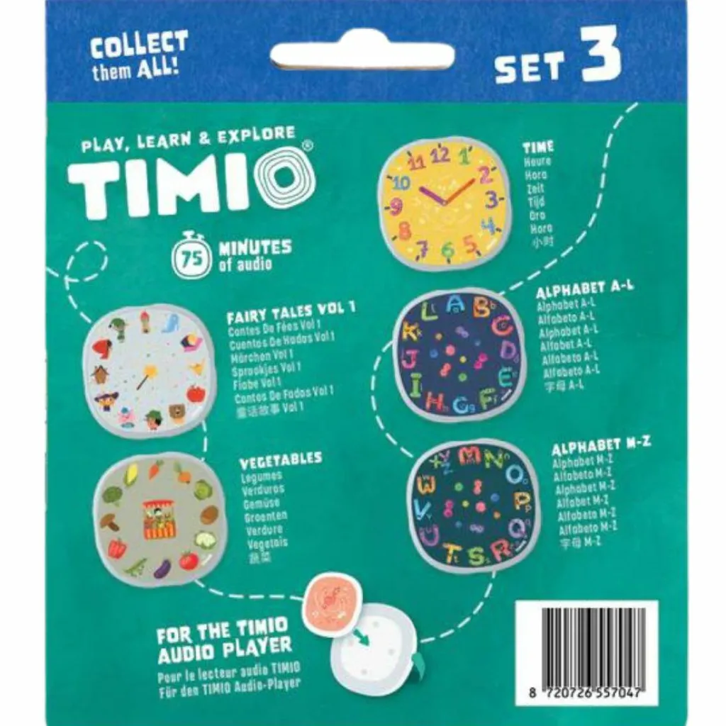 New Set 3 de 5 disques pour lecteur éducatif d'audio et de musique Jouet Éducatif Électronique