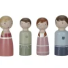 Discount Set 4 poupées en bois Famille Rosa pour maison de poupée Figurines De Jeu