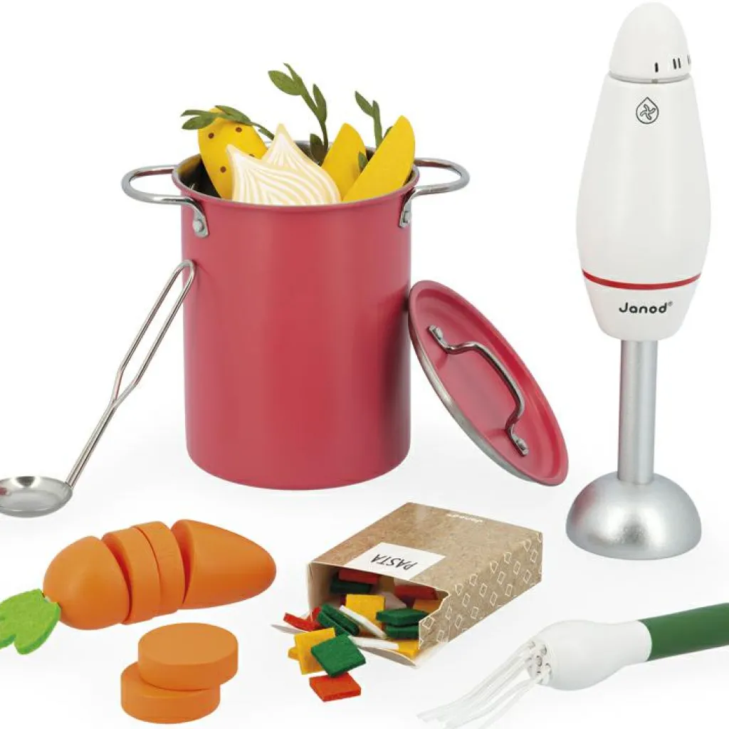 Outlet Set à soupe en bois Dînette Et Aliments Factices