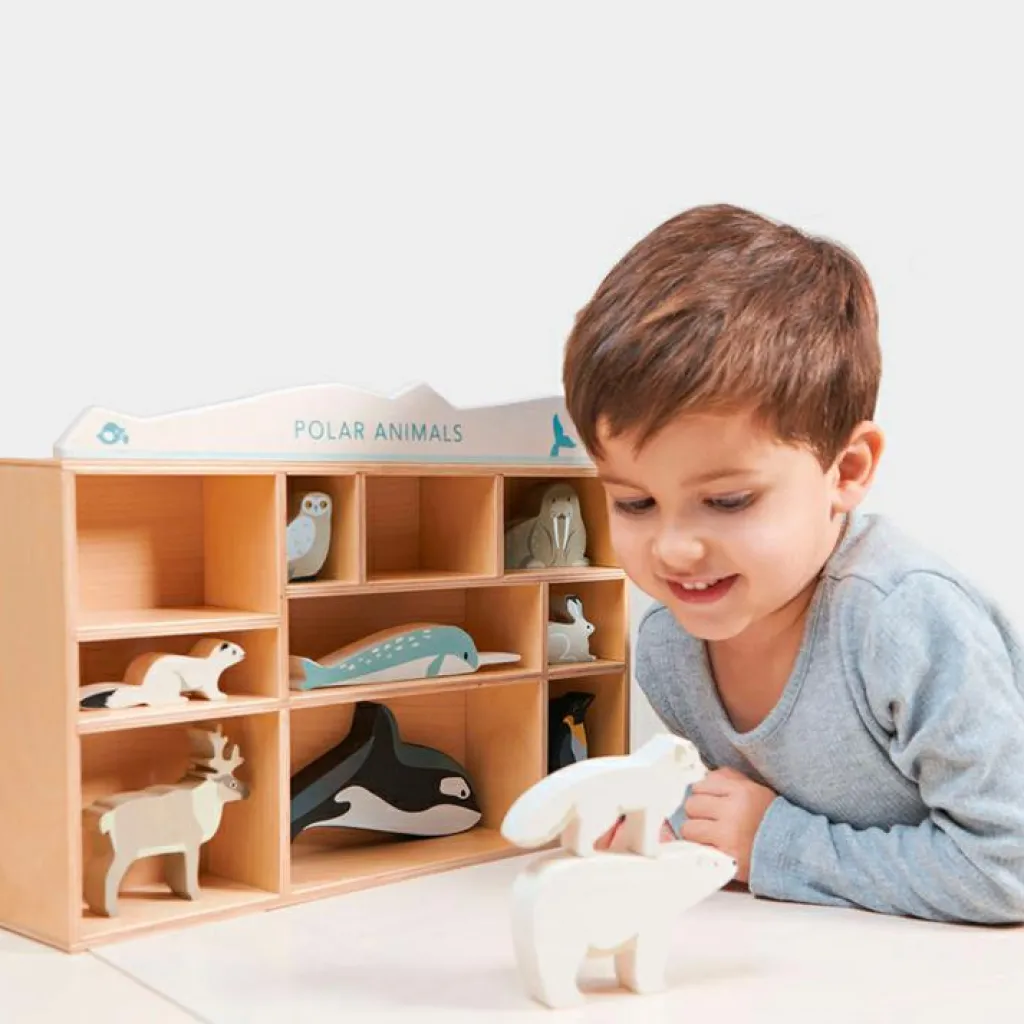 Discount Set animaux en bois Animaux polaires Maison De Poupée Et Univers De Jeu