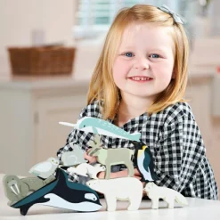 Discount Set animaux en bois Animaux polaires Maison De Poupée Et Univers De Jeu