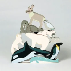 Discount Set animaux en bois Animaux polaires Maison De Poupée Et Univers De Jeu