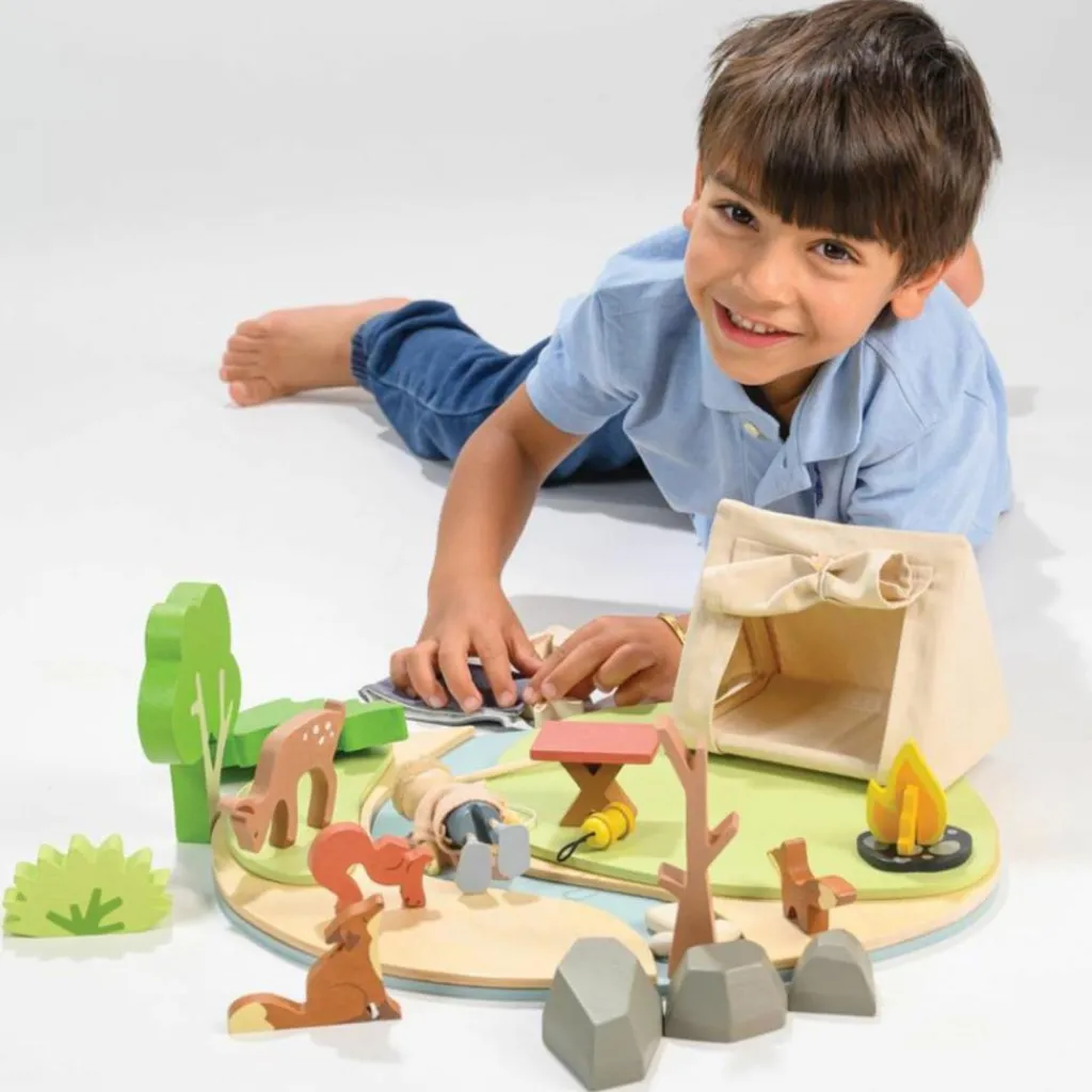 Hot Set Camping Maison De Poupée Et Univers De Jeu