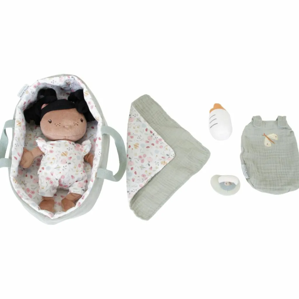 Clearance Set couffin et poupon bébé Evi Poupée / Poupon