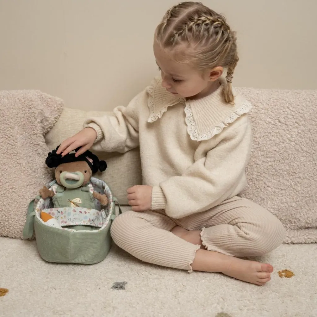 Clearance Set couffin et poupon bébé Evi Poupée / Poupon