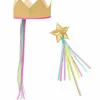 Clearance Set couronne et baguette magique Or Accessoires De Déguisement