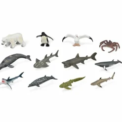 Outlet Set de 12 Animaux Marins (7-11 cm) Figurines De Jeu