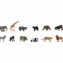 Hot Set de 12 Animaux Sauvages (7-11 cm) Figurines De Jeu