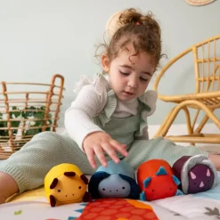 Discount Set de 4 balles doudous Les Doodballs Les Amis Dinos Balle Souple