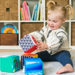 Sale Set de 4 cubes souples Explore & Discover Jouet À Empiler