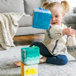 Sale Set de 4 cubes souples Explore & Discover Jouet À Empiler