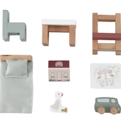 Outlet Set de 7 pièces de chambre d'enfant pour maison de poupée Accessoires Pour Univers De Jeu