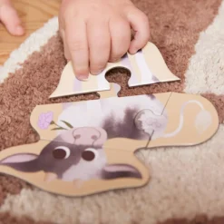 Sale Set de 3 puzzles Mes premiers puzzles Animaux de la ferme Puzzle