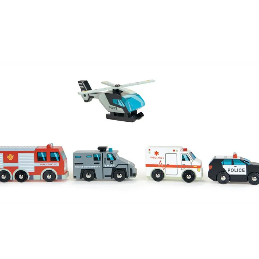 Sale Set de 5 véhicules d'urgences Petites Voitures, Véhicules Et Circuits