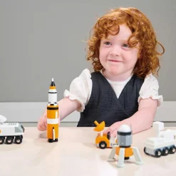 Set de 5 véhicules voyageurs de l'espace en bois Petites Voitures, Véhicules Et Circuits