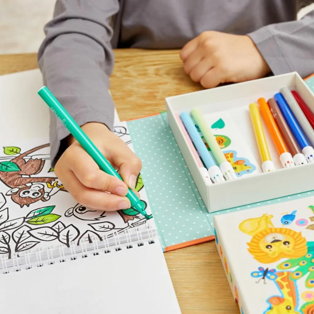 Set de coloriage zoo Dessin Et Peinture