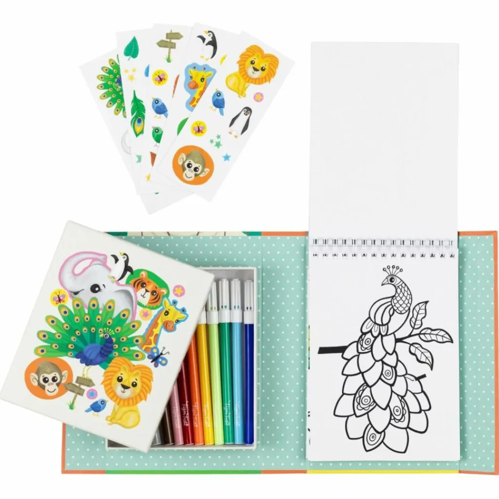 Set de coloriage zoo Dessin Et Peinture