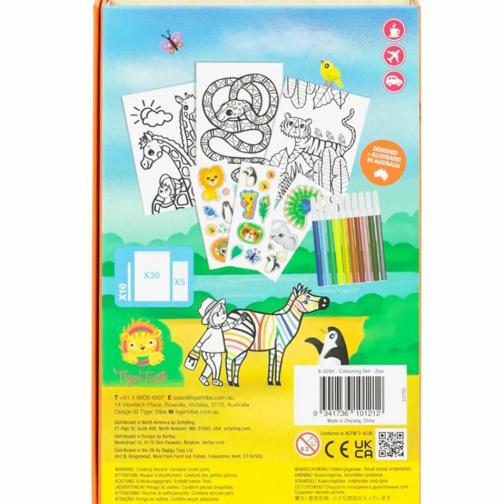 Set de coloriage zoo Dessin Et Peinture