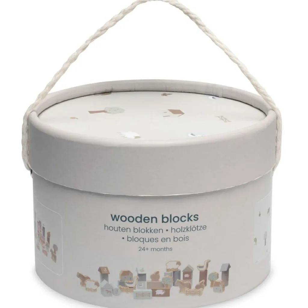 Hot Set de cubes en bois Farm (34 pièces) Jouet À Empiler