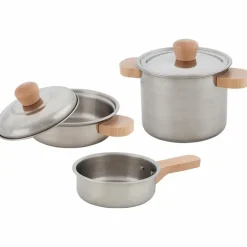 New Set de cuisine (5 pièces) Dînette Et Aliments Factices