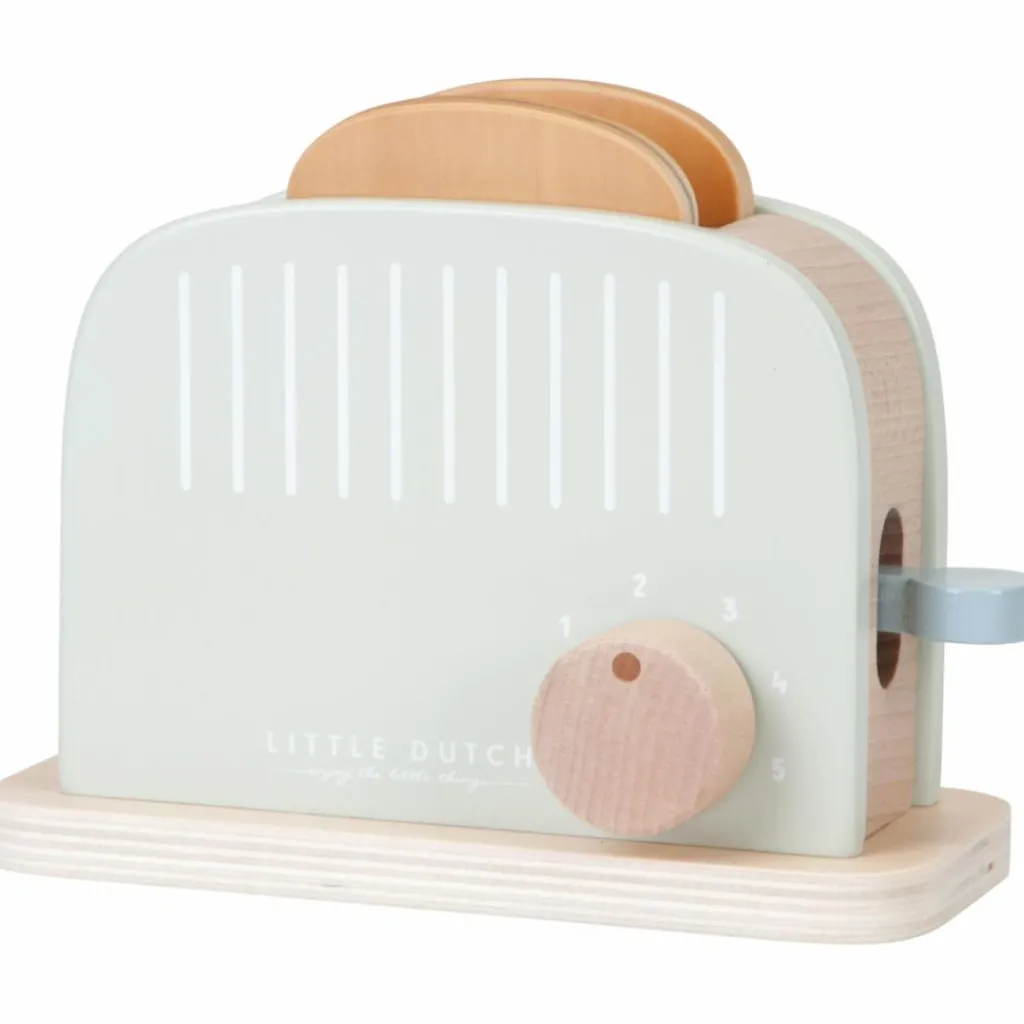 New Set de grille-pain en bois FSC Dînette Et Aliments Factices