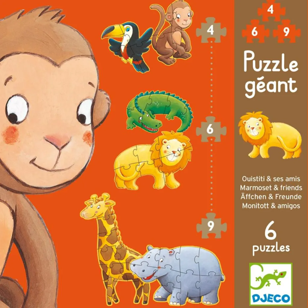 Sale Set de puzzle Ouistiti et ses amis (38 pièces) Puzzle