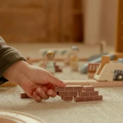 Sale Set grue et chantier de construction en bois Petites Voitures, Véhicules Et Circuits