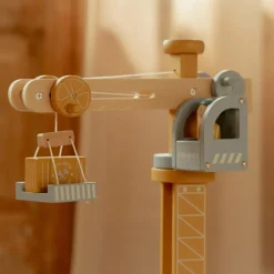 Sale Set grue et chantier de construction en bois Petites Voitures, Véhicules Et Circuits
