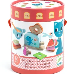 Hot Set petit déjeuner en bois gourmandises du Chaton Dînette Et Aliments Factices